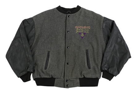 Iron Maiden 1988 Seventh Tour Crew Varsity Style Jacket