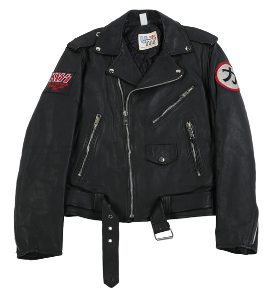 KISS 1989-1990 Hot In The Shade Heavy Duty Leather Crew Jacket