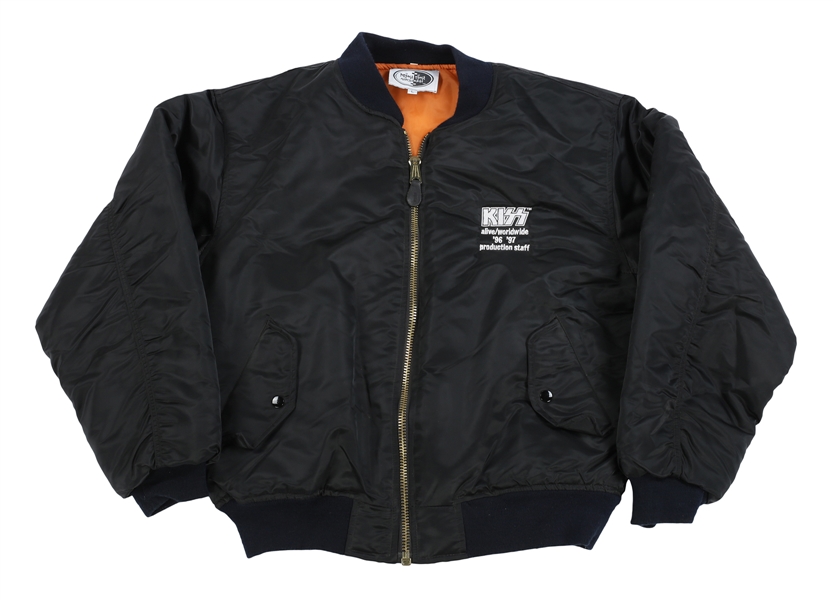 KISS 1996-1997 Alive Worldwide Production Staff Bomber Style Jacket