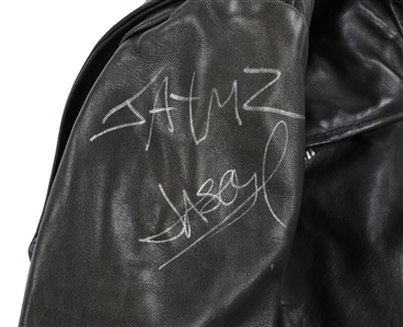 Metallica 1991-1993 Band Autographed Wherever I May Roam Tour Leather Jacket With COA