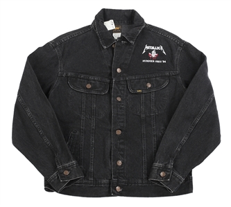 Metallica 1994 Giant Merchandising Metallica Summer Shit 94 Rare Black Denim Jacket