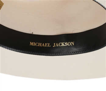 Michael Jackson Owned 1988 White Wool Smooth Criminal Fedora