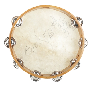 Stevie Nicks 1980s Autographed Stage Used Tambourine With COA