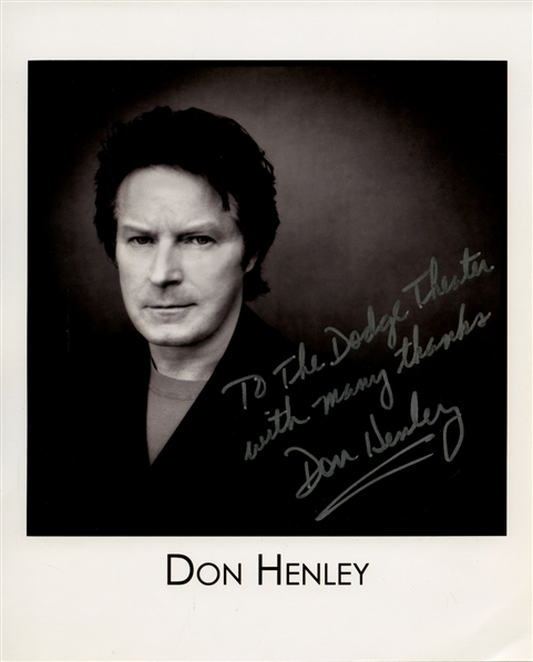 The Eagles 2002-2004 Don Henley Autographed 8 x 10 Press Photo