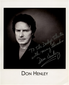 The Eagles 2002-2004 Don Henley Autographed 8 x 10 Press Photo