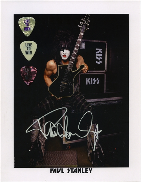 KISS 2006 Paul Stanley Live To Win Autographed Photo Card With COA