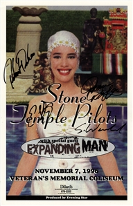 Stone Temple Pilots 1996 Autographed 11 x 17 Poster November 7 Veterans Memorial Coliseum