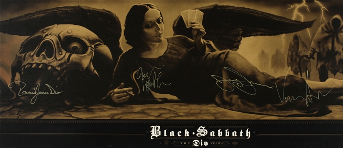 Black Sabbath 2007 Autographed The Dio Years Mounted Poster