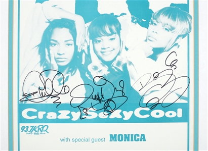 TLC 1995 Fully Band Signed Matted Concert Poster Tucson August 5