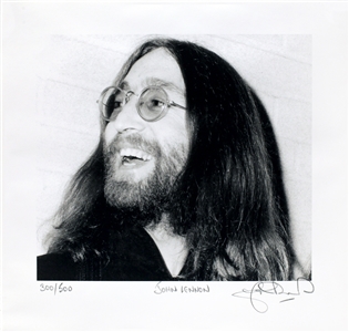 The Beatles 1969 John Lennon Photograph John Rowlands Numbered & Signed Print