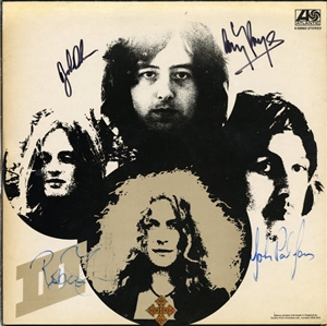 Led Zeppelin 1970 Band Autographed Led Zeppelin III Album With COA