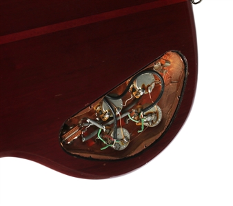 Mark Stone 1980s-2000s Custom Made Red Wood Bass Guitar With COA