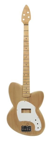 Mark Stone 1980s-2000s Unfinished Bass Guitar With White Pickguard With Original Template With COA