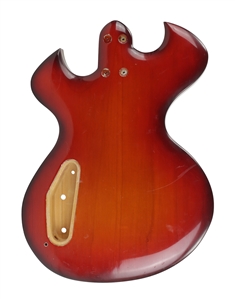 Mark Stone 1980s-2000s Unfinished Custom Wood Sunburst With White Binding Bass Guitar Body With COA