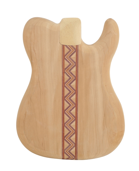 Mark Stone 1980s-2000s Unfinished Custom Wood Inlaid Guitar Body With COA