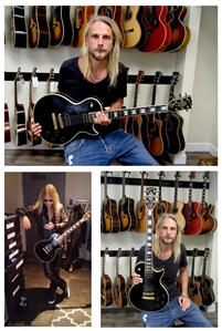 Judas Priest 1987-2017 Black Custom Gibson Les Paul Owned & Played By Richie Faulkner With COA