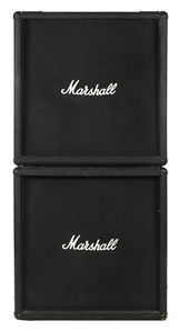 KISS 1970s-1990s Lot of 2 Stage Used Dummy Marshall Speaker Cabinets (Lelands KISS Auction Provenance)
