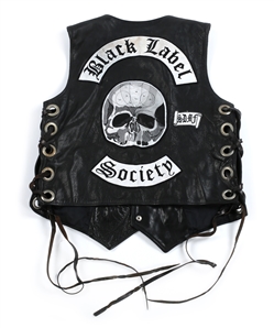Black Label Society 1999-2013 Nick Catanese Owned, Stage Worn & Autographed BLS Leather Vest With COA