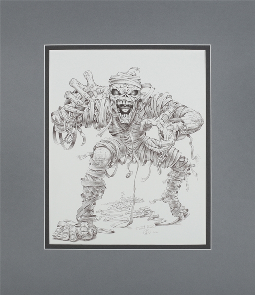 Iron Maiden 2011 Derek Riggs Eddie Comes Unraveled Original Artwork with COA
