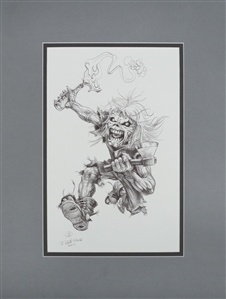 Iron Maiden 2011 Derek Riggs Revolution Eddie Original Artwork with COA