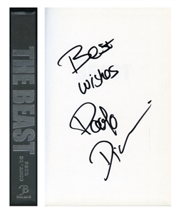Iron Maiden 2002 Paul DiAnno Autographed The Beast Biography First Printing Hardcover Book