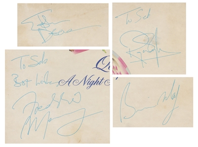 Queen 1975 A Night at the Opera Fully Band Autographed First U.K. Pressing LP With COA