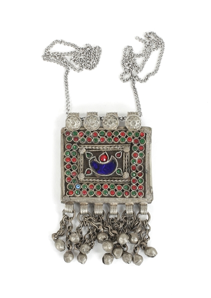 Janis Joplin 1969 Owned & Worn Pewter Blue Stone Necklace