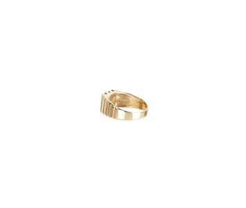 Elvis Presley 1970s Owned & Worn 14K Yellow Gold Pave Style Diamond Ring