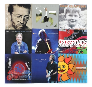 Eric Clapton 1988-2015 Lot of 8 Concert Programs & Merch Bag