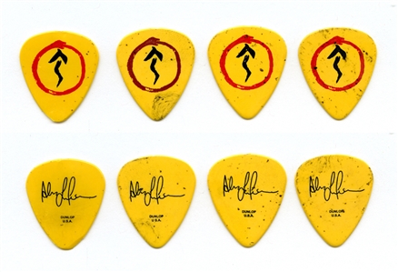 Rush 2007 Lot of 4 Alex Lifeson Snakes & Arrows Tour Picks With COA
