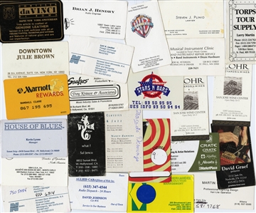 Zeke Clark 1980s-1990s Lot of 25 Business Cards & Ephemera With COA