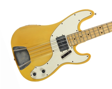 The Who 1972 John Entwistle Owned Fender Telecaster Bass Gifted to Zeke Clark With COA