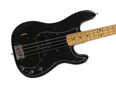 Zeke Clark 1960 Black Fender Precision Bass Guitar With COA