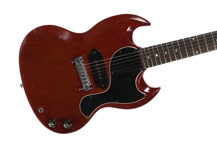 Ted Nugent Damn Yankees Studio Used 1952-1964 Cherry Red Gibson SG Jr. With COA