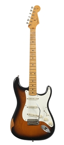 Zeke Clark 1999 Re-Issue American Vintage 57 Stratocaster Two Tone Sunburst With COA