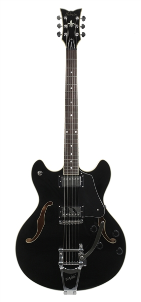 Zeke Clark 2009 Black Schecter Corsair 335-Style Semi-Hollowbody Guitar With Bigsby With COA