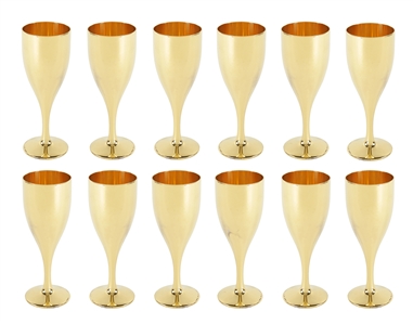 Prince 1994 Set of 12 Gucci 24K Gold Plated Goblets in Custom Case Gifted to Zeke Clark With COA