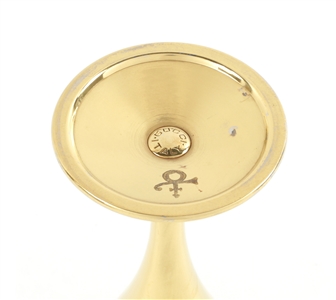 Prince 1994 Set of 12 Gucci 24K Gold Plated Goblets in Custom Case Gifted to Zeke Clark With COA