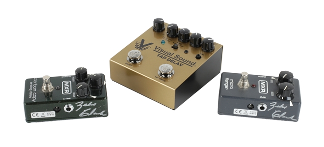 Zeke Clark Tap Delay, Micro Flanger, Carbon Copy Effects Lot With COA