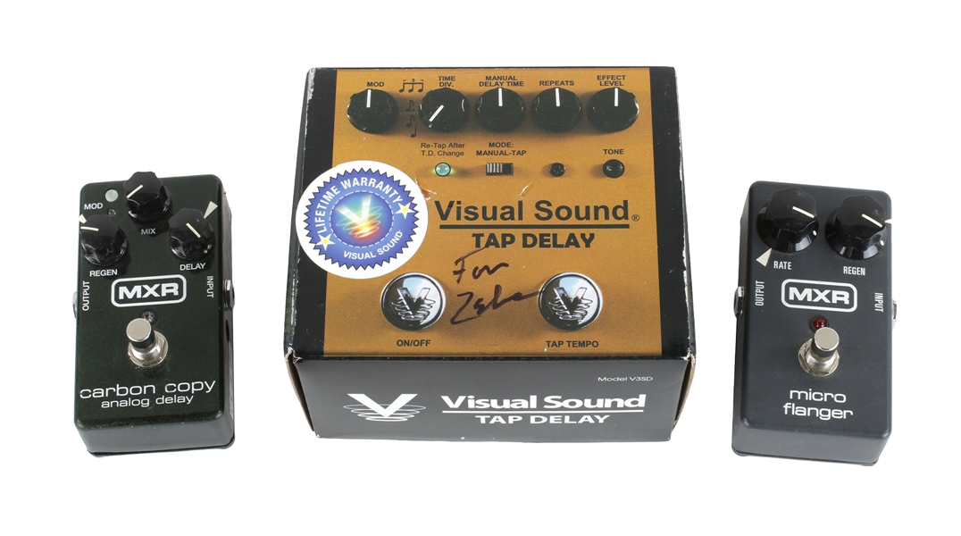 Zeke Clark Tap Delay, Micro Flanger, Carbon Copy Effects Lot With COA