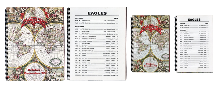 Eagles 1995 Lot of 2 Hell Freezes Over Tour Itineraries