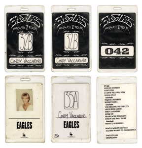 Eagles 2003 Farewell I Tour Pass & Setlist Lot