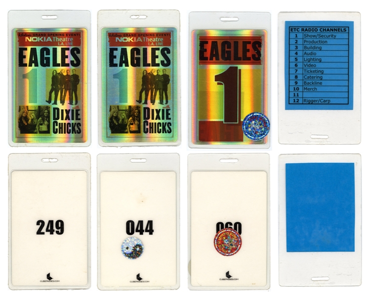 Eagles 2007 Historic Grand Opening Nokia Theatre L.A. Backstage Pass Lot