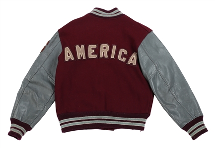 America 1976 Hideaway Tour Varsity Crew Jacket