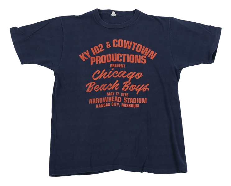 Chicago 1975 Kansas City Beach Boys Tour Promoter Concert T-shirt