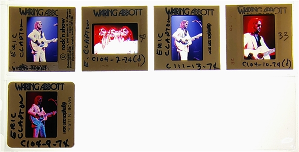 Eric Clapton 1974 Mixed Media Photography Lot Live at Madison Square Garden With Transfer Rights