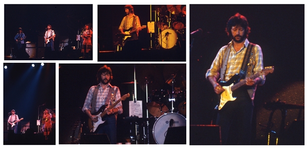 Eric Clapton & Linda Ronstadt 1978 Lot of 35 Color Slides Live In Concert With Transfer Rights