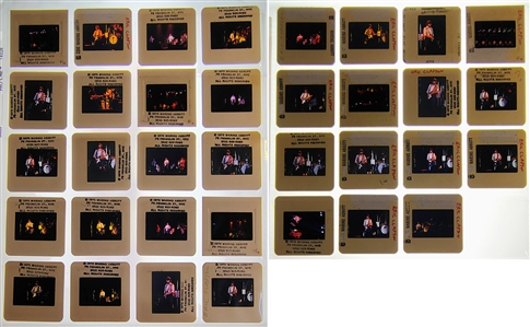 Eric Clapton & Linda Ronstadt 1978 Lot of 35 Color Slides Live In Concert With Transfer Rights