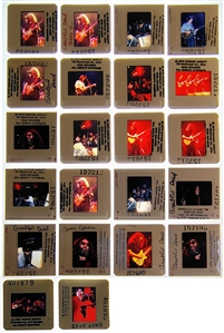 The Grateful Dead 1978-1989 Lot of 3 Contact Sheets, Negatives and Color Slides Live and Backstage With Transfer Rights