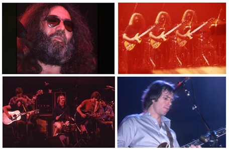 The Grateful Dead 1978-1989 Lot of 3 Contact Sheets, Negatives and Color Slides Live and Backstage With Transfer Rights